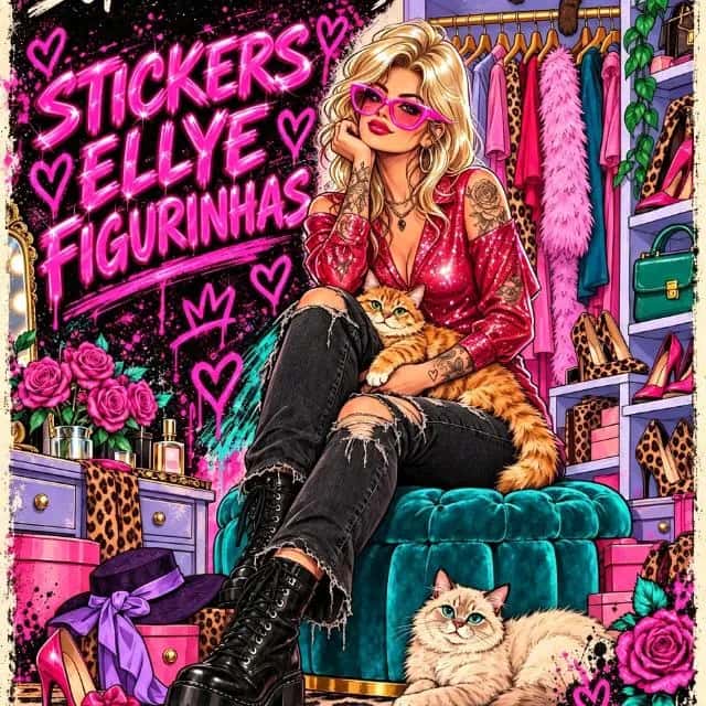 Stickers Ellye Figurinhas — grupos de WhatsApp