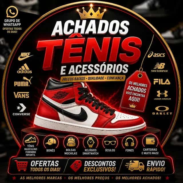 Achados Premium – Tênis & Acessórios — grupos de WhatsApp