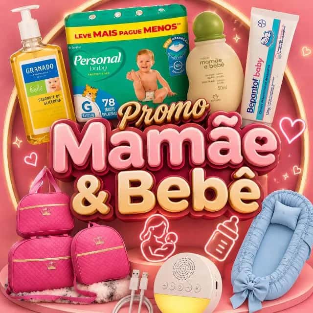 Promo Mamãe & Bebê — grupos de WhatsApp