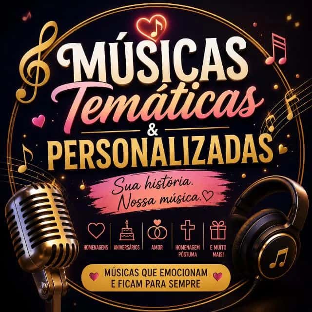 Músicas Temáticas e Personalizadas — grupos de WhatsApp