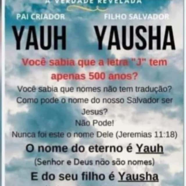 Congregação Primícias de Filadélfia, Altíssimo Yauh e Messias Yausha — grupos de WhatsApp
