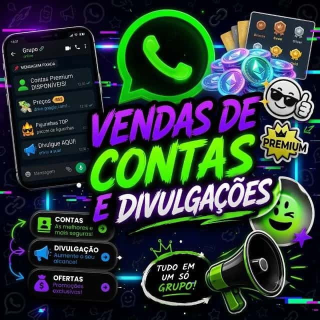 Marketplace Premium Contas e Ofertas — grupos de WhatsApp