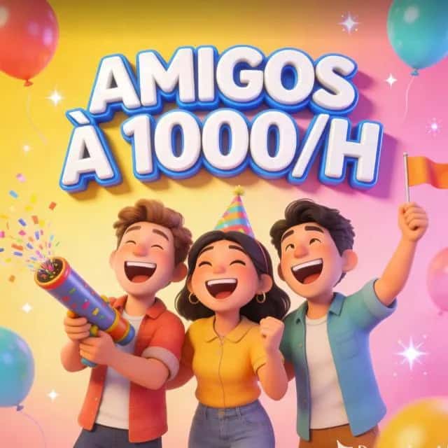 Amigos à 1000/h — grupos de WhatsApp