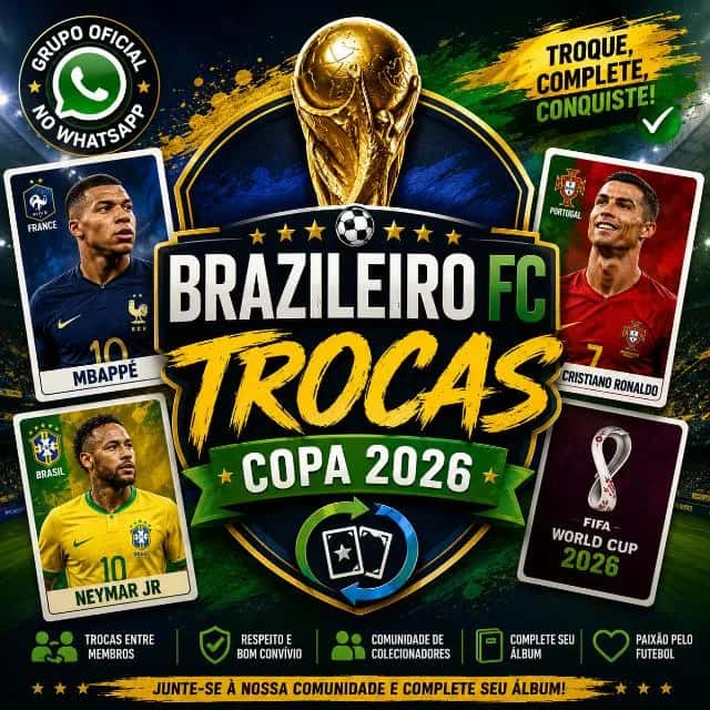 Trocas Figurinhas Copa 2026 Seropedica Km 32 E Campo Grande — grupos de WhatsApp