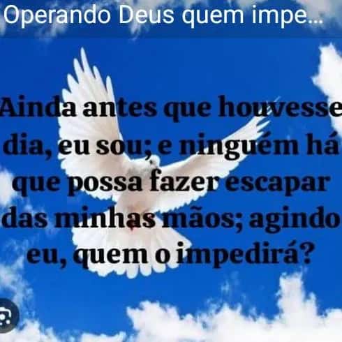 Operando Deus Quem Impedirá — grupos de WhatsApp