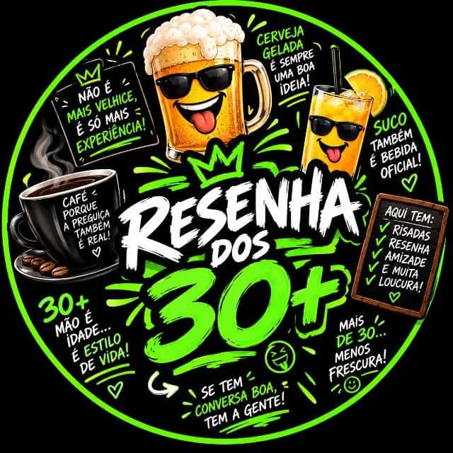 Resenha Dos 30+ — grupos de WhatsApp