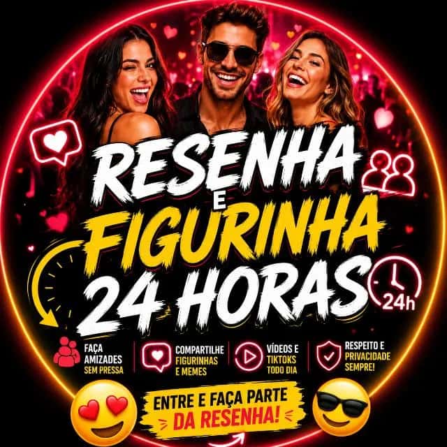 Resenha e Figurinha 24hs — grupos de WhatsApp