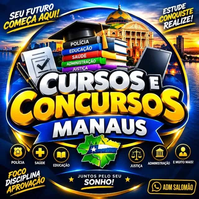 Cursos e Concursos Manaus — grupos de WhatsApp
