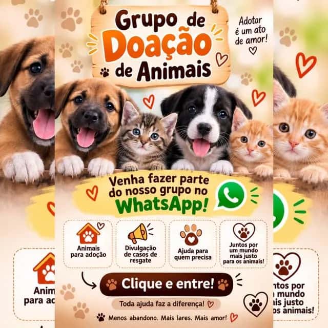 Adotar É Um Ato De Amor — grupos de WhatsApp
