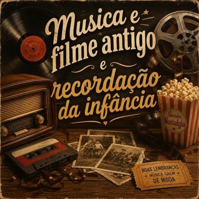 Música e Filme Antigo e Recordação da Infância