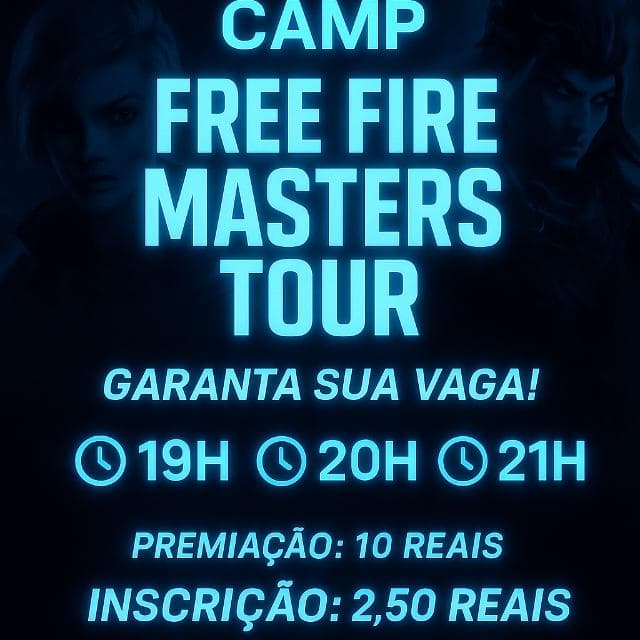 Camp Free Fire Masters Tour — grupos de WhatsApp