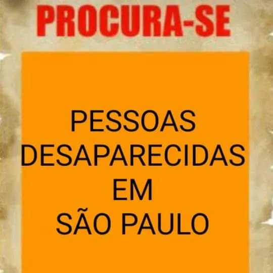 Pessoas Desaparecidas/SP e Todo Brasil