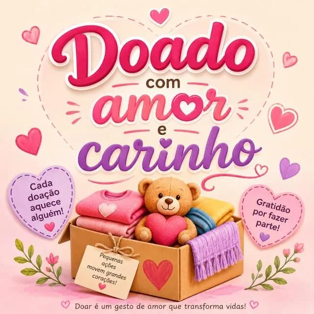Doação Por Amor E Carinho