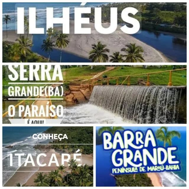 Ilhéus, Serra Grande, Itacaré, Barra Grande