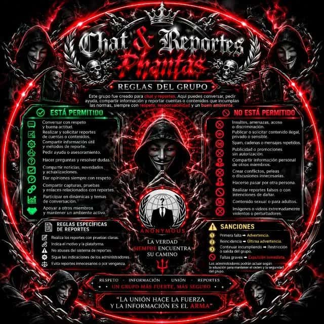 Chat Reportes Phantas — grupos de WhatsApp