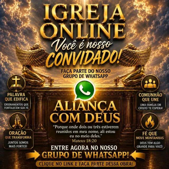 Oficial Aliança Com Deus — grupos de WhatsApp