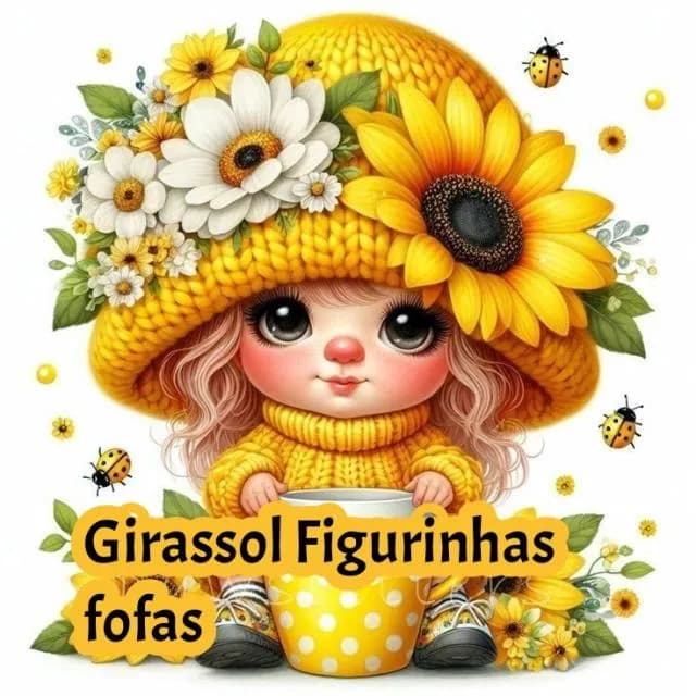 Girassol Figurinhas fofas