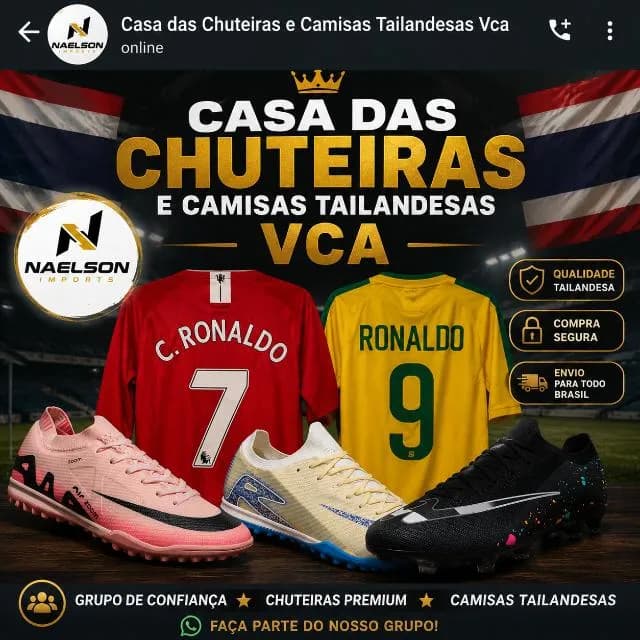Casa das Chuteiras e Camisas Tailandesas VCA