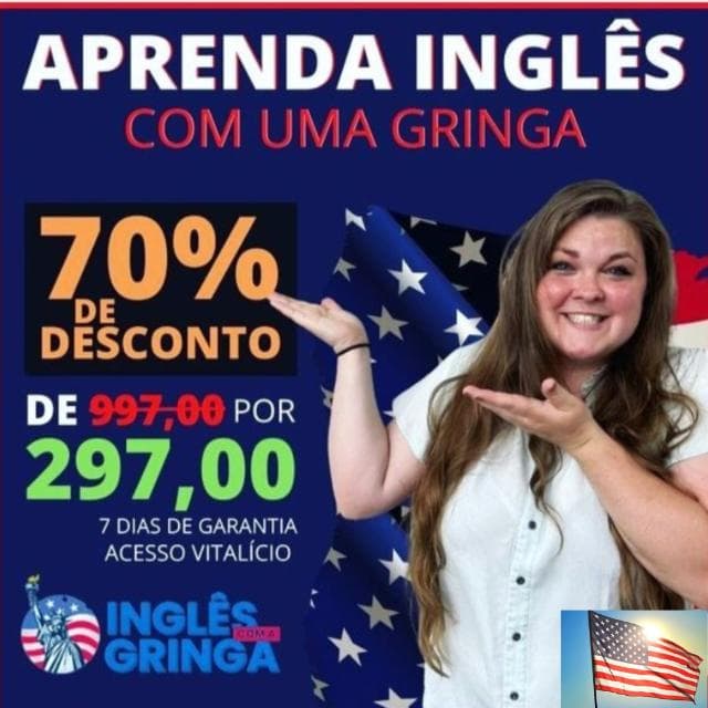 Inglês com a Gringa — grupos de WhatsApp