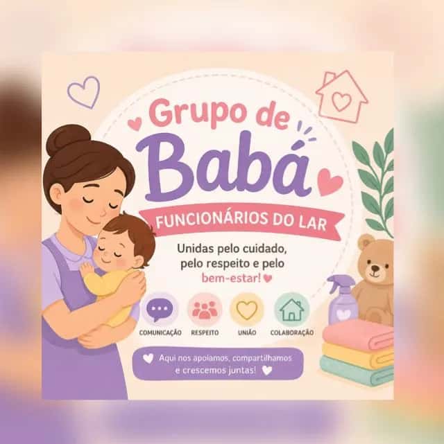Empregos de Babá (Diaristas, Fixos, Secretárias do Lar) — grupos de WhatsApp
